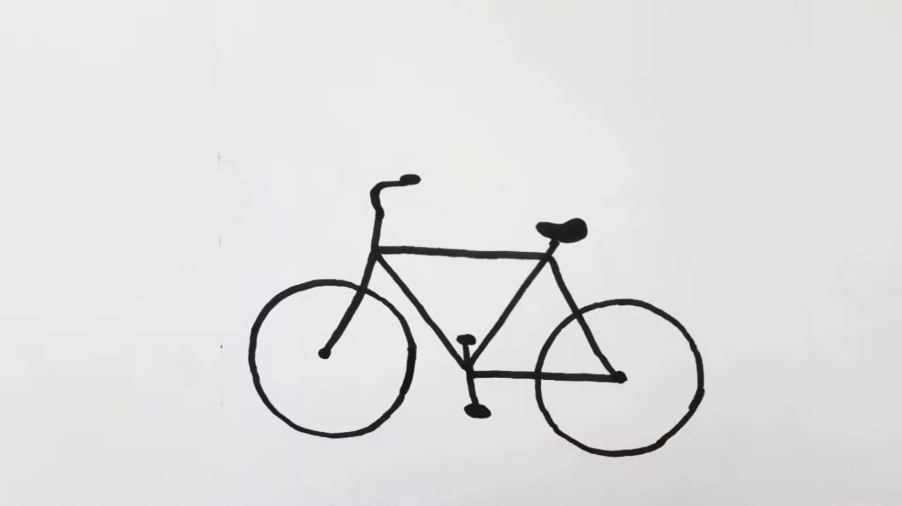 Как нарисовать человека на велосипеде карандашом поэтапно?